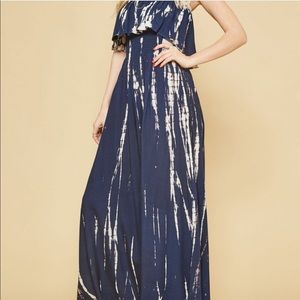 Promesa smocked tie dye tube dress size l NWT